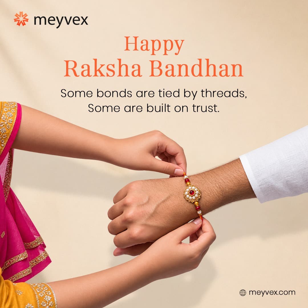 Meyvex Raksha Bandhan festival creative